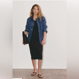 Everlane organic cotton ribbed tank dress